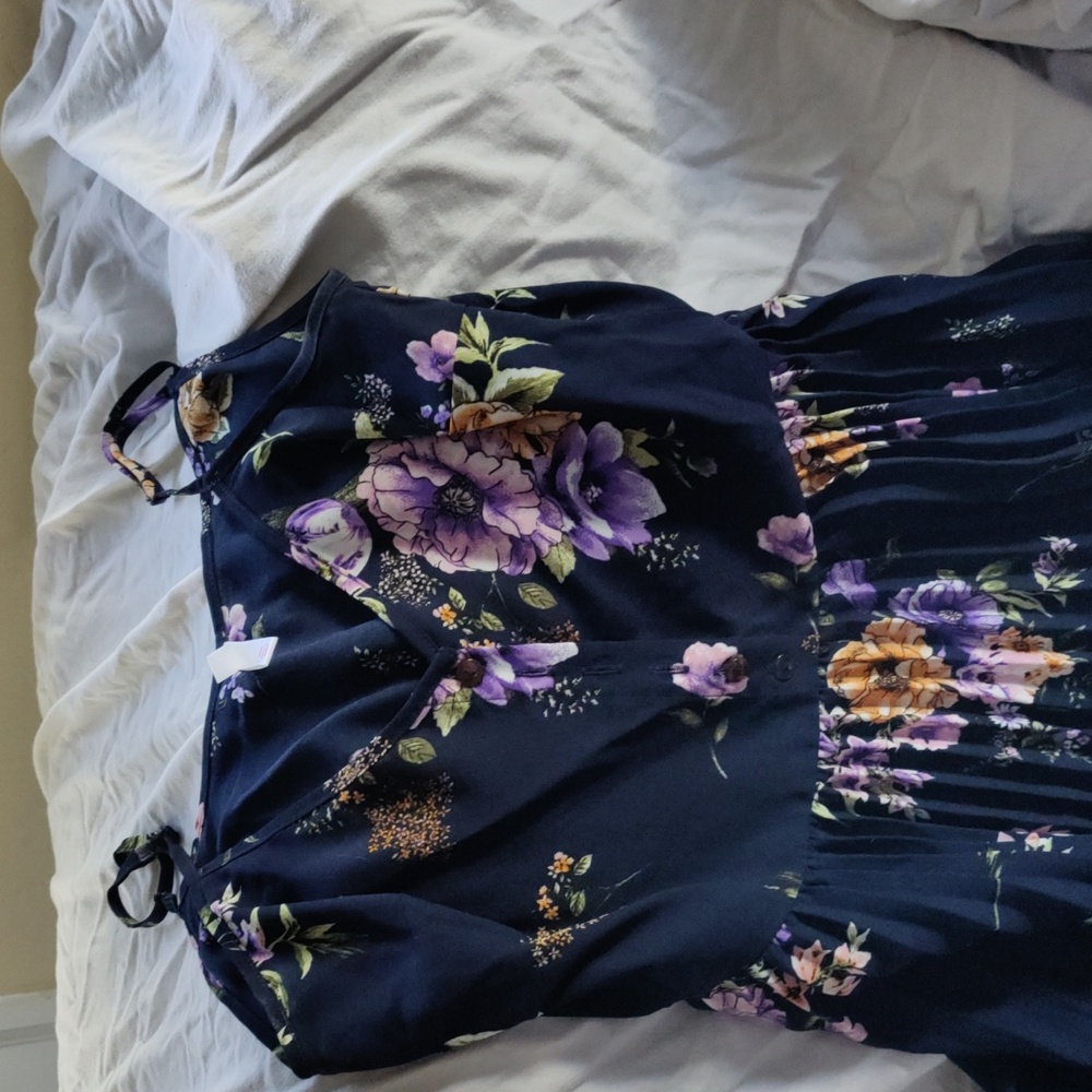 Xs navy sleeveless dress